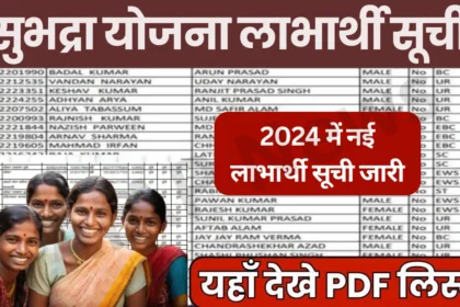 Subhadra Yojana Beneficiary List